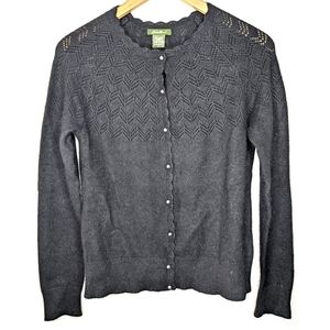 Eddie Bauer Angora Blend Cardigan Sweater Size Small